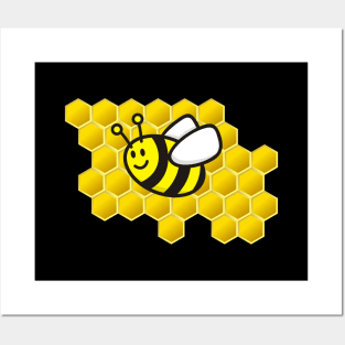 Honeybee Cartoon Posters and Art